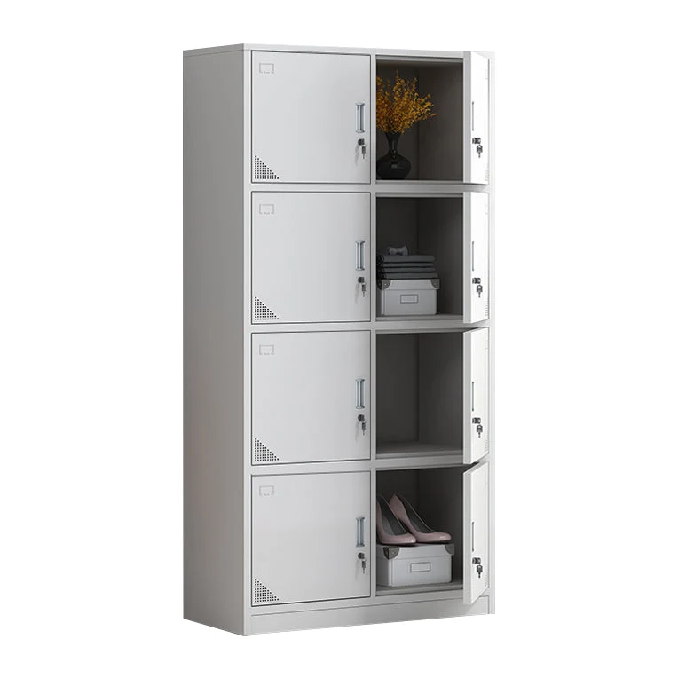 Hinged Contemporary Wardrobe Cabinet Metal Wardrobe Armoire for Home