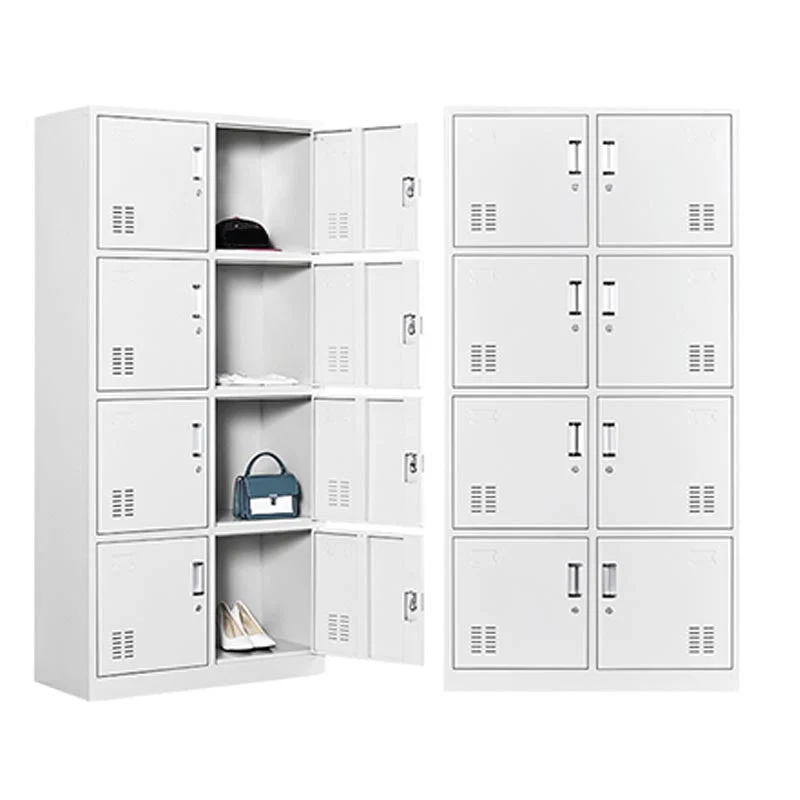 Grey Wardrobe Armoire Metal Contemporary Wardrobe Cabinet for Home