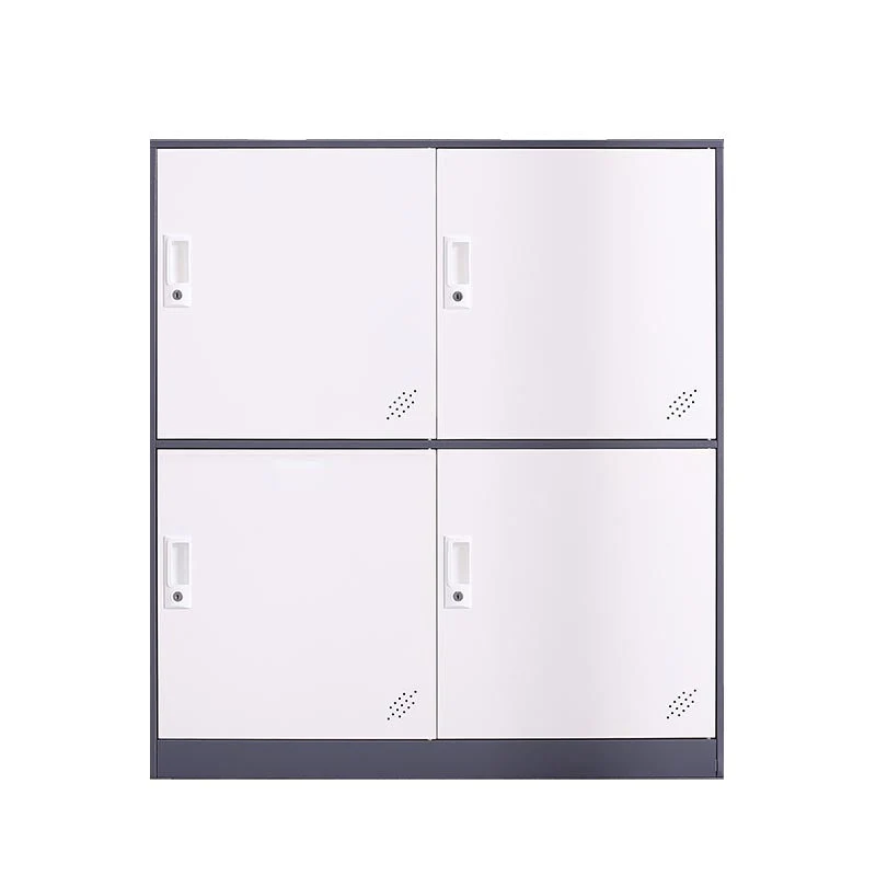 Non-Hanging Armoire Contemporary Metal Storage Cabinet for Home