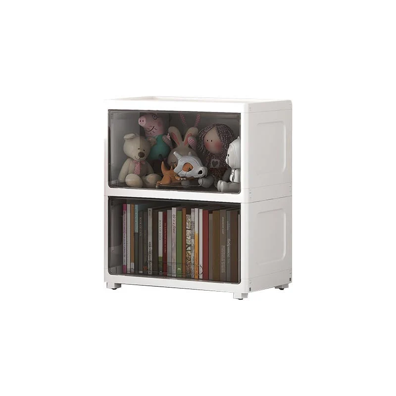 Plastic Contemporary Storage Cabinet Non-Hanging Wardrobe Armoire