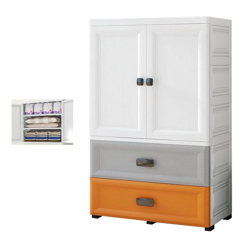 Contemporary Bathroom Wardrobe Plastic Wardrobe Closet with Legs