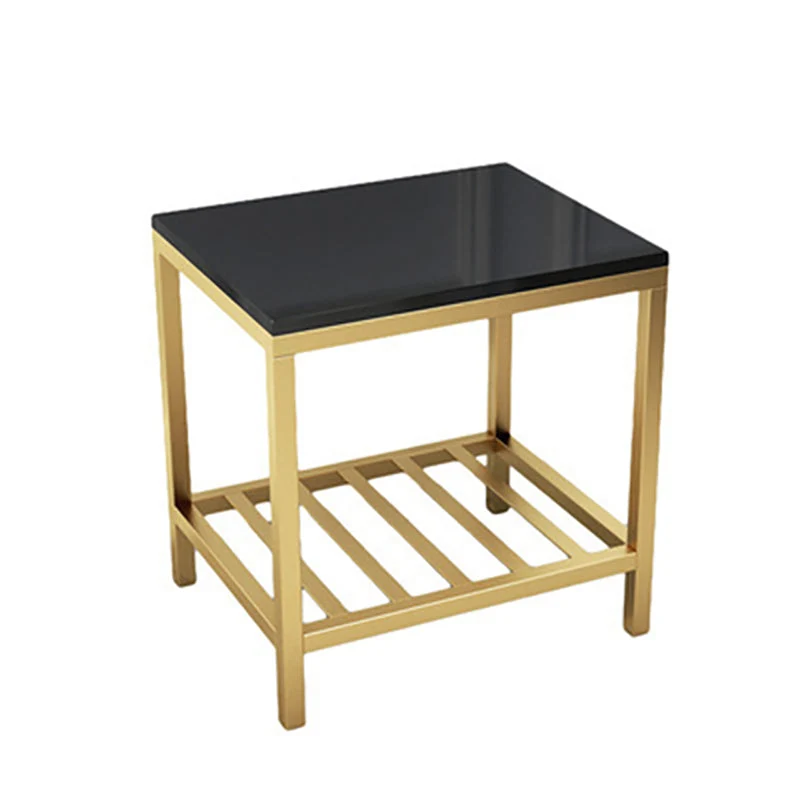 Contemporary Bed Nightstand Engineered Wood Bedside Cabinet for Bedroom