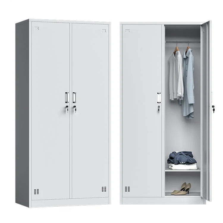 Modern Hinged Wardrobe Closet Metal Wardrobe Armoire for Bedroom