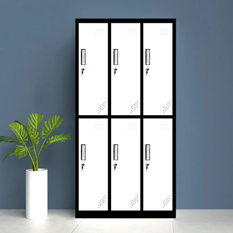 Contemporary Wardrobe Metal Wardrobe Closet with Shelves, 35.43" D x 16.54" W x 70.87" H