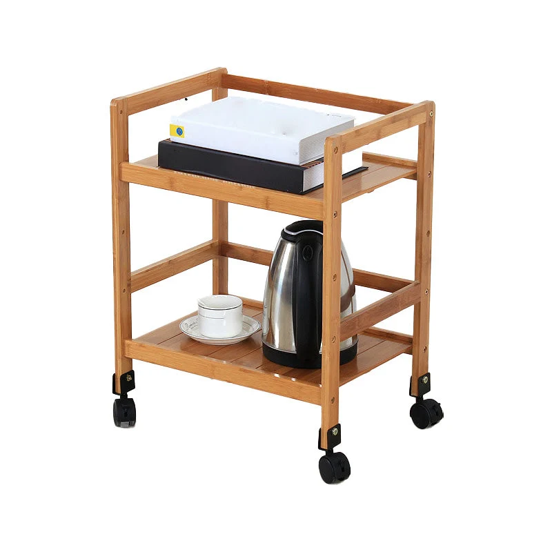 Brown Color Modern Style Bookshelf Bamboo Bookcase for Study Room