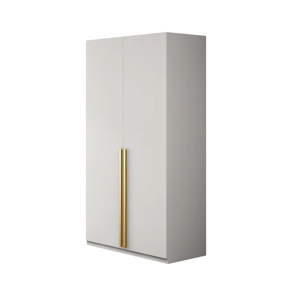 White Colour Wooden Wardrobe Contemporary Style Wardrobe Closet with Drawer