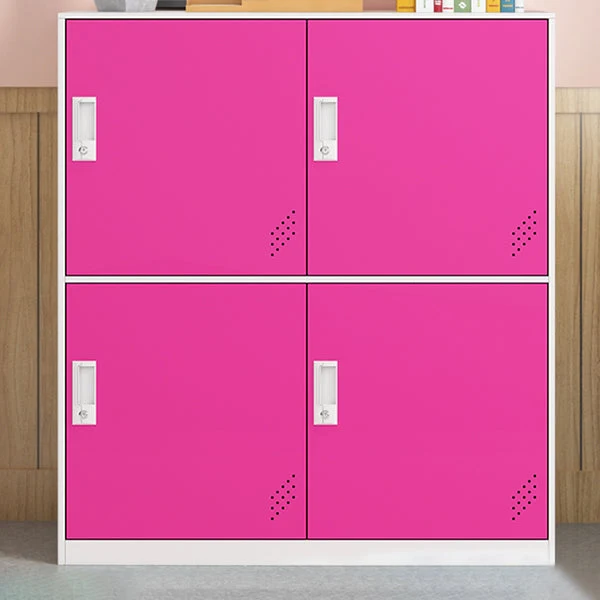 Contemporary Hinged Storage Cabinet Steel Non-Hanging Armoire