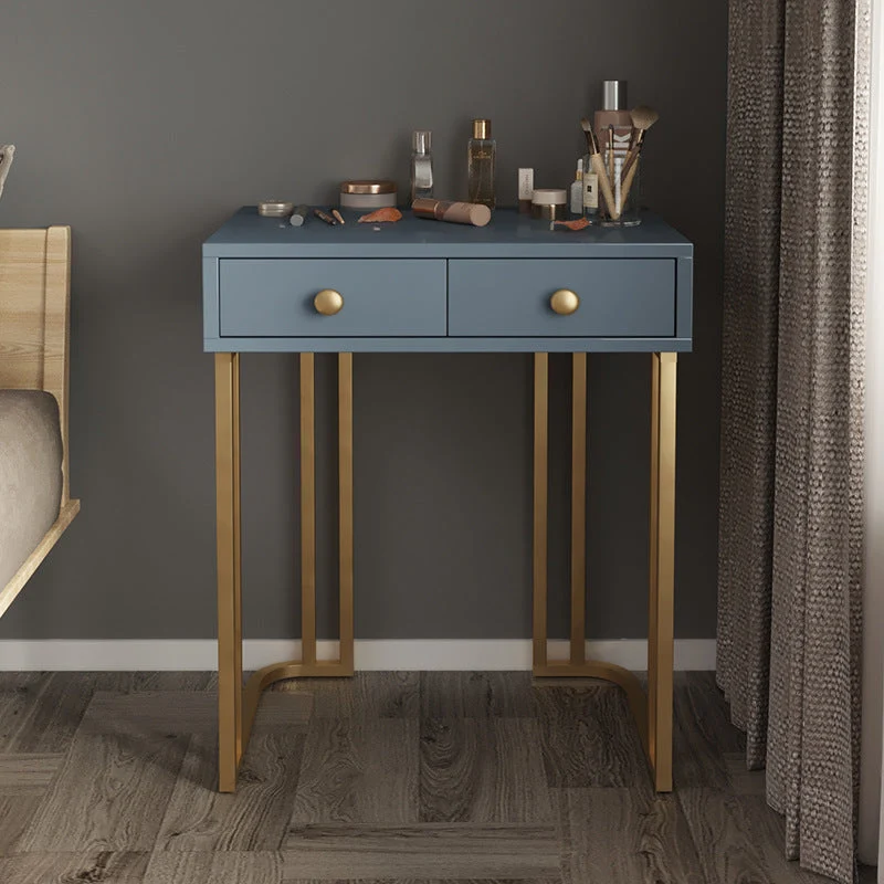 Wood Make-up Vanity 15.74" Wide Vanity Tables with 2 Storage Drawers