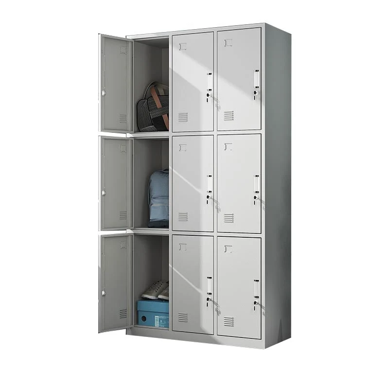 Contemporary Hinged Wardrobe Cabinet Steel Wardrobe Armoire for Home