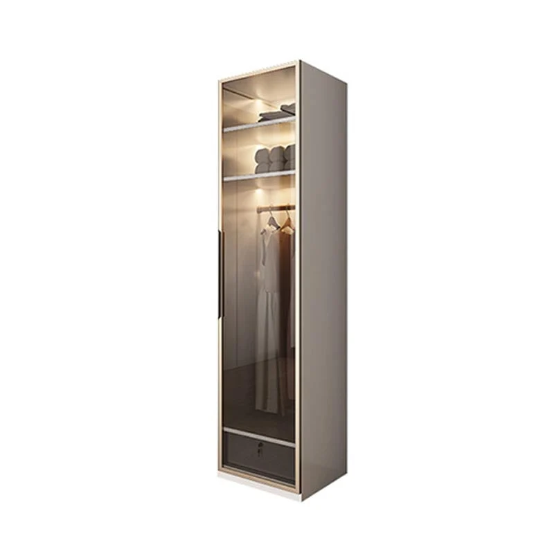 White Colour Wardrobe Armoire Contemporary Style Wooden Wardrobe Closet for Bedroom
