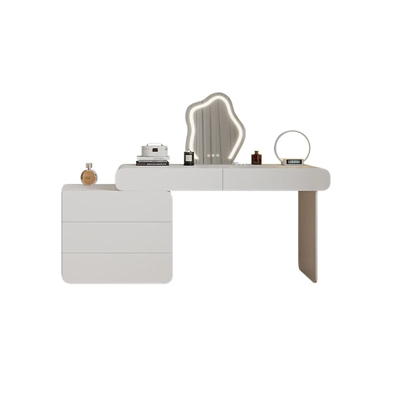 15.74" Wide Make-up Vanity White Makeup Vanity Desk Table with 5/8 Drawers