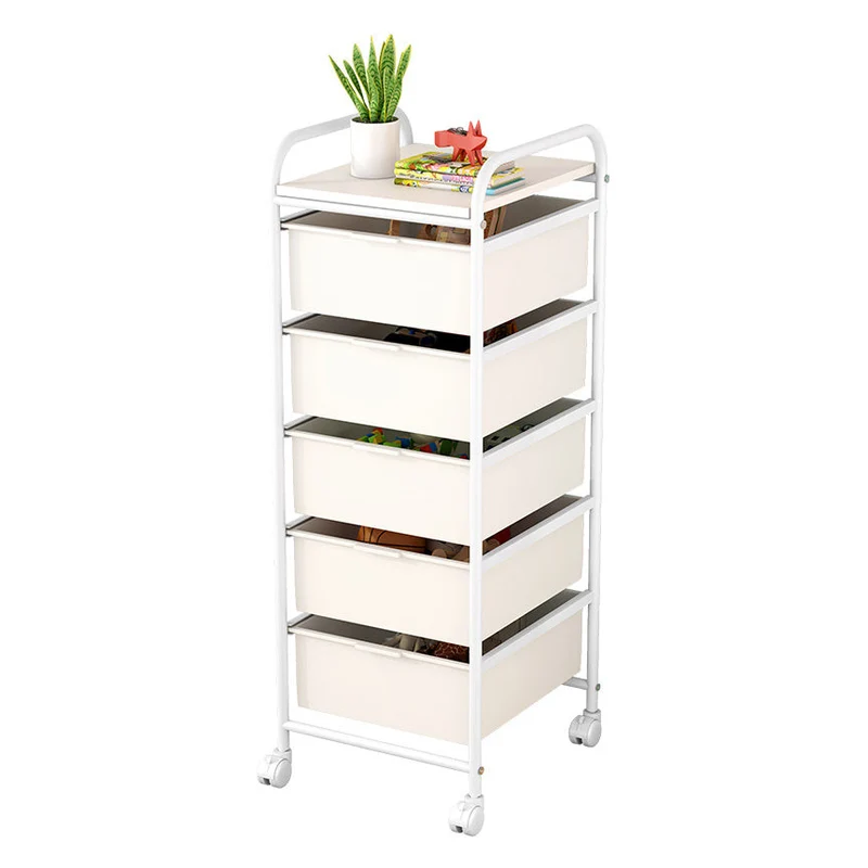 Metal and Plastic Bookshelf Scandinavian Bookcase for Home Office