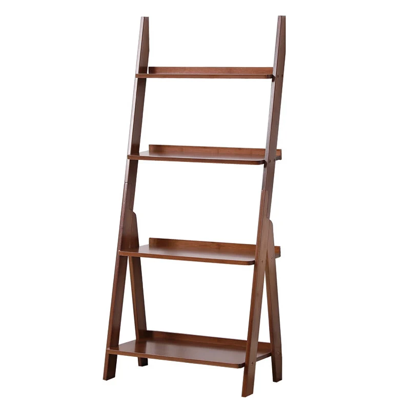 Modern Style Bookshelf Wood Open Back Bookcase for Home Office