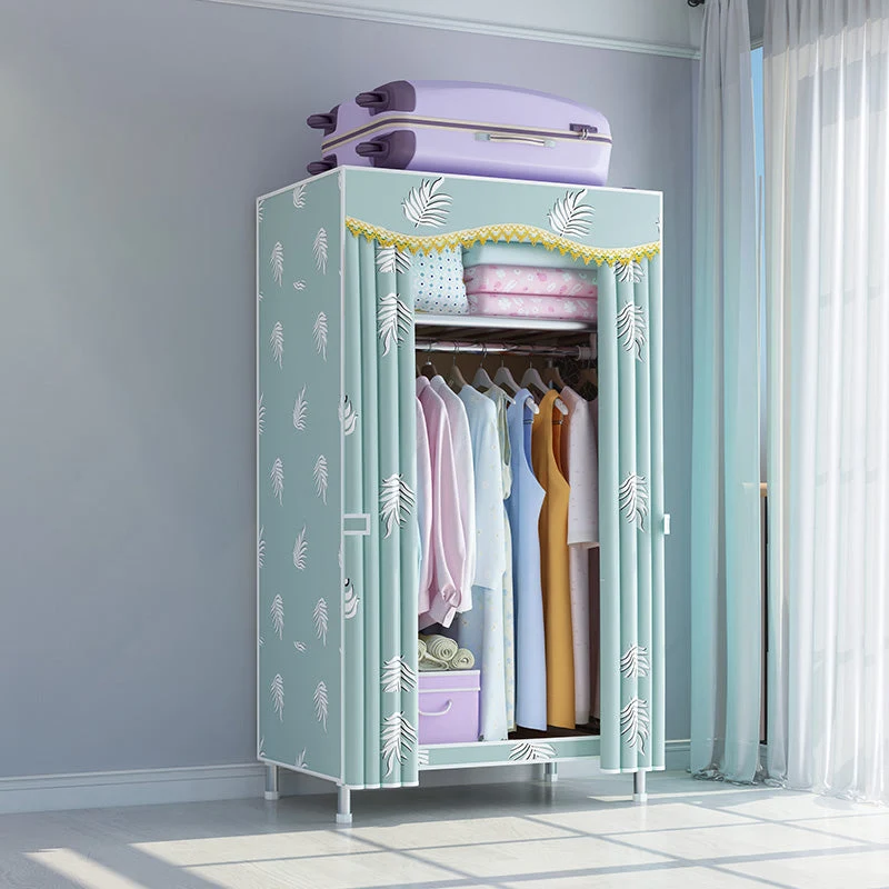 Contemporary Wardrobe Armoire with Legs Metal Wardrobe Cabinet