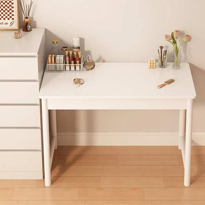 White Contemporary Make-up Vanity Wood Vanity Dressing Table