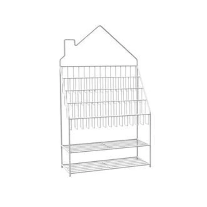 Scandinavian Metal Bookshelf Metal Standard Open Back Bookcase