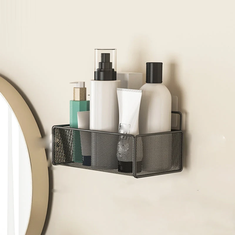 Industrial Floating Bookshelf Closed Back Metal Bookcase with Shelves