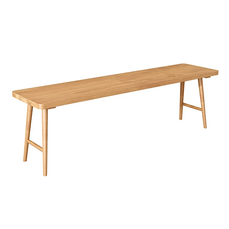 Modern Rectangular Writing Desk H-Shape Solid Wood Office Desk for Home