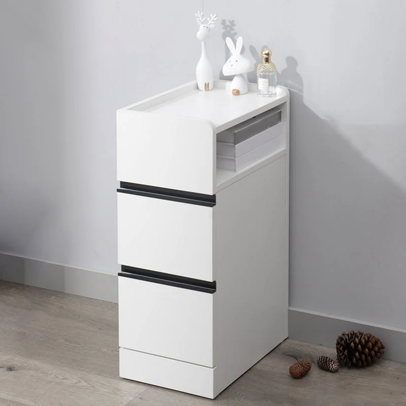 Scandinavian Accent Table Nightstand 25.5" Tall with 2 Drawers