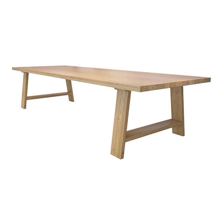 Modern Solid Wood Writing Desk Rectangular Writing Desk in Brown