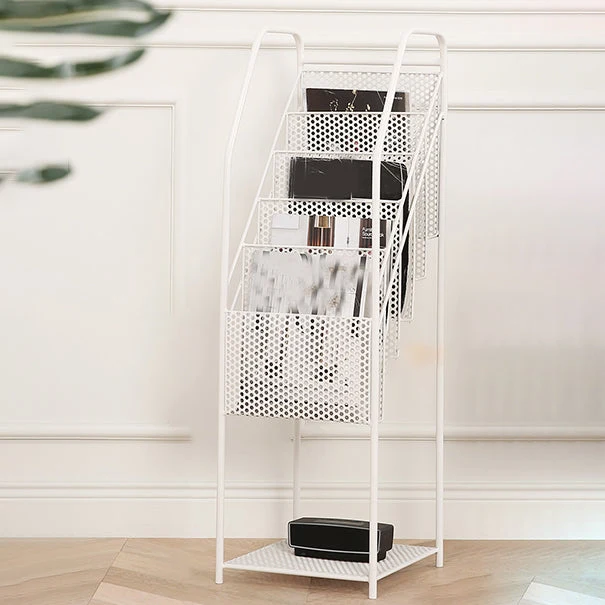 Industrial Metal Standard Bookcase Closed Back Bookshelf with Shelves