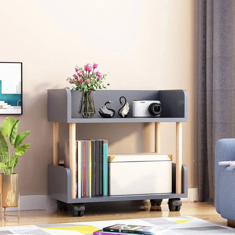 Contemporary Standard Shelf Bookcase Engineered Wood Vertical Bookcase