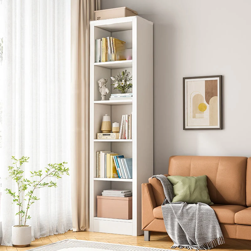 11.81" W Modern Matte Finish Bookcase Engineered Wood Standard Bookshelf