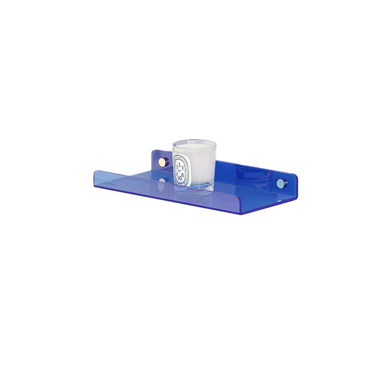 Contemporary Wall Mounted Bookcase Acrylic Book Shelf for Living Room