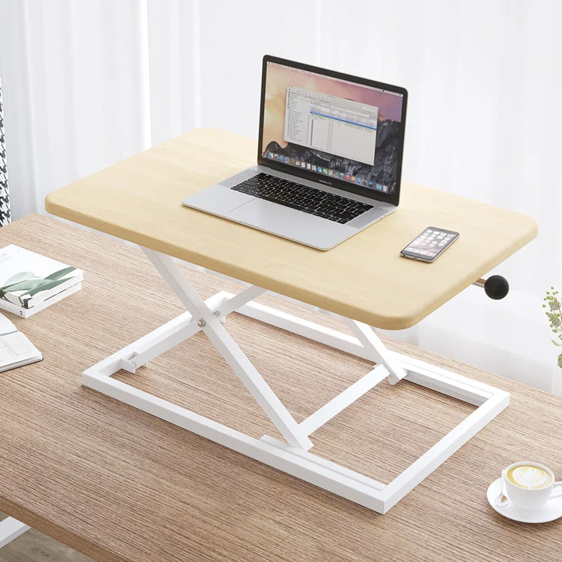 Rectangular Converter Standing Desk Folding Metal with Metal Legs