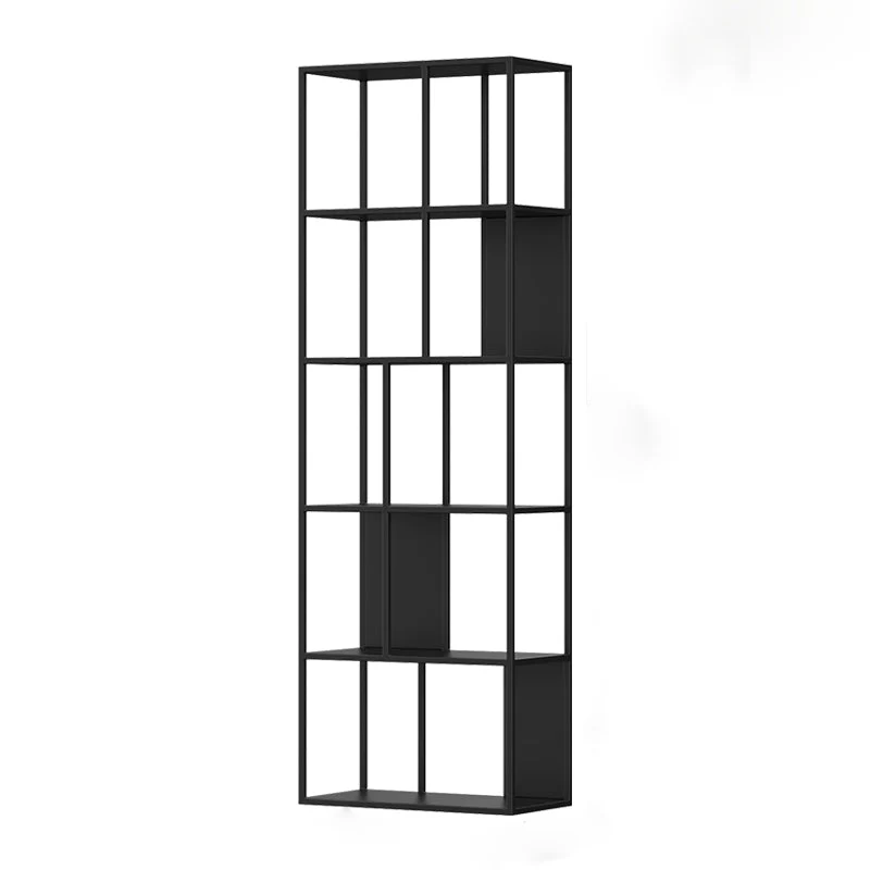 Metal Shelves Included Bookshelf Etagere Open Back Modern Bookcase