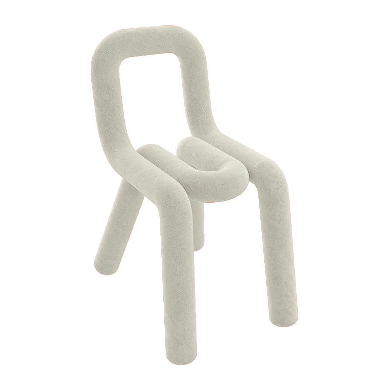Contemporary Side Chair Velvet Open Back Dining Chair for Indoor