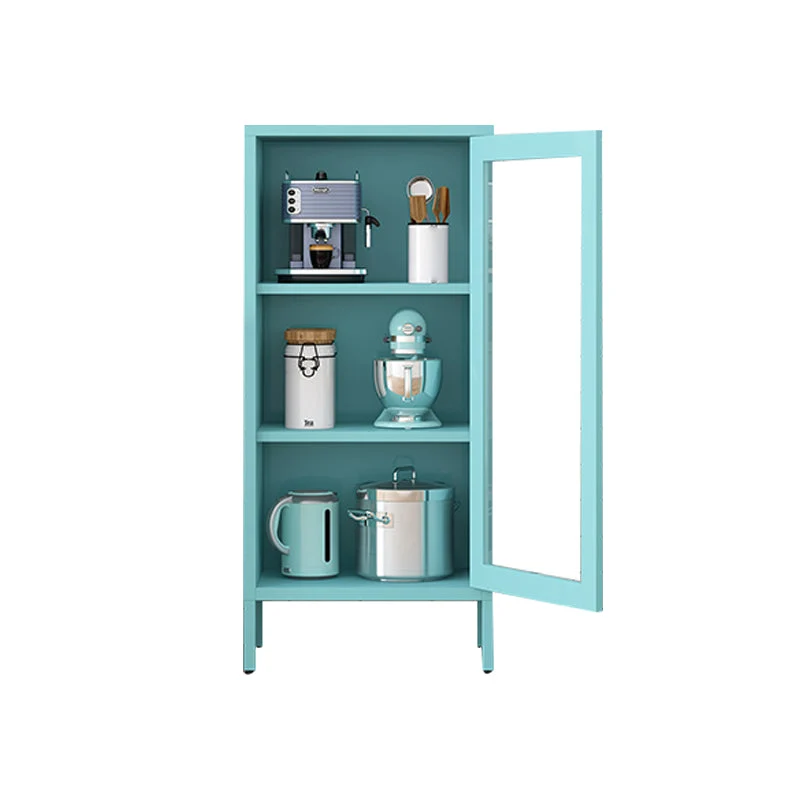 Modern Style Bookshelf Closed Back Bookcase with Door for Office