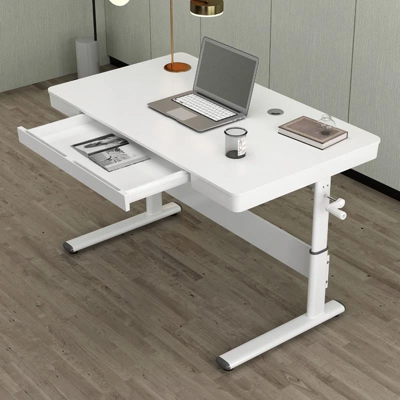Contemporary Metal Trestle Base Desk Standing Desk Converter for Office