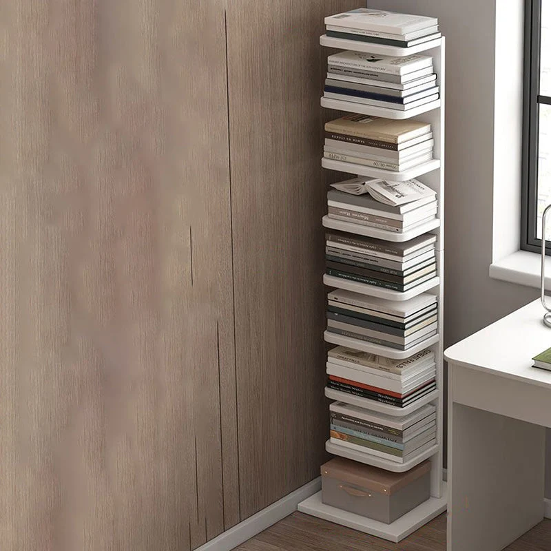 Modern Engineered Wood Bookshelf Standard Bookcase with Shelves