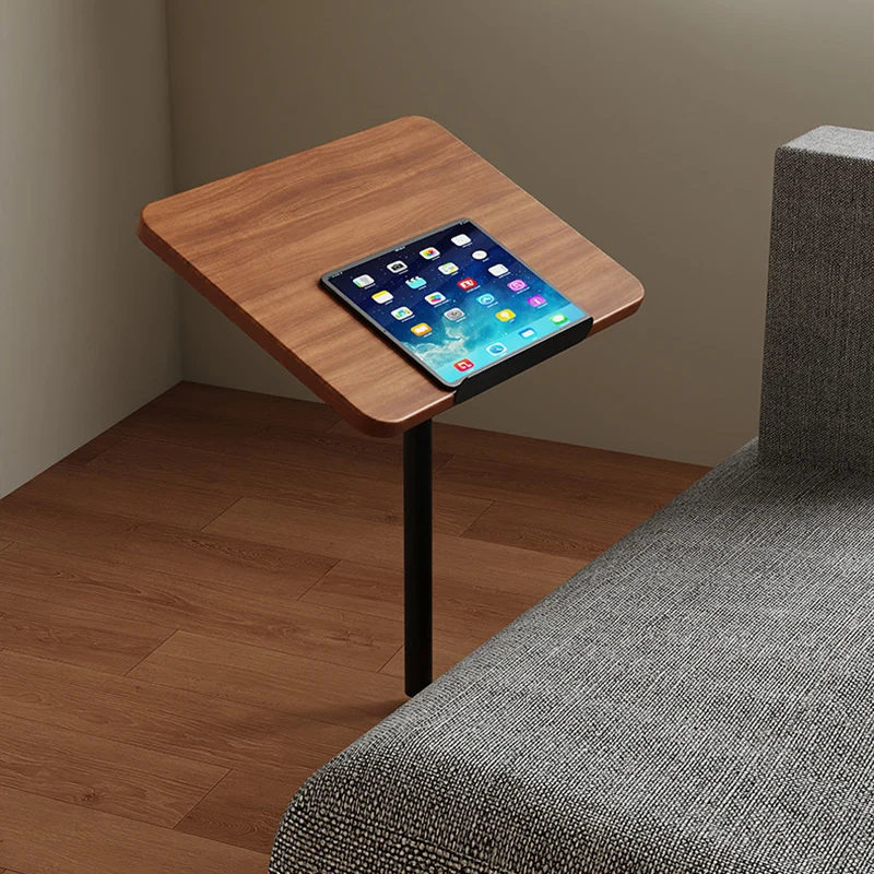 Modern Simplicity Rectangle Reversible Medium Density Fiberboard Carbon Steel Side Table 1 - Tier For Living Room