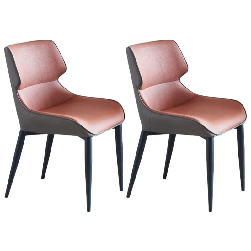 Contemporary Style Chair Arm Chairs for Kitchen with Metal Legs