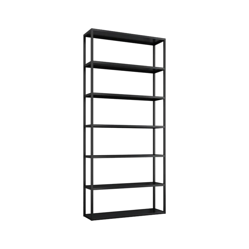 Scandinavian Open Back Standard Bookshelf Metal Shelves Included Bookcase