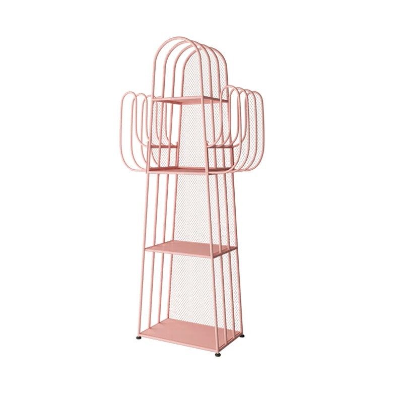 Metal Closed Back Bookshelf Modern Standard Bookcase with Shelves