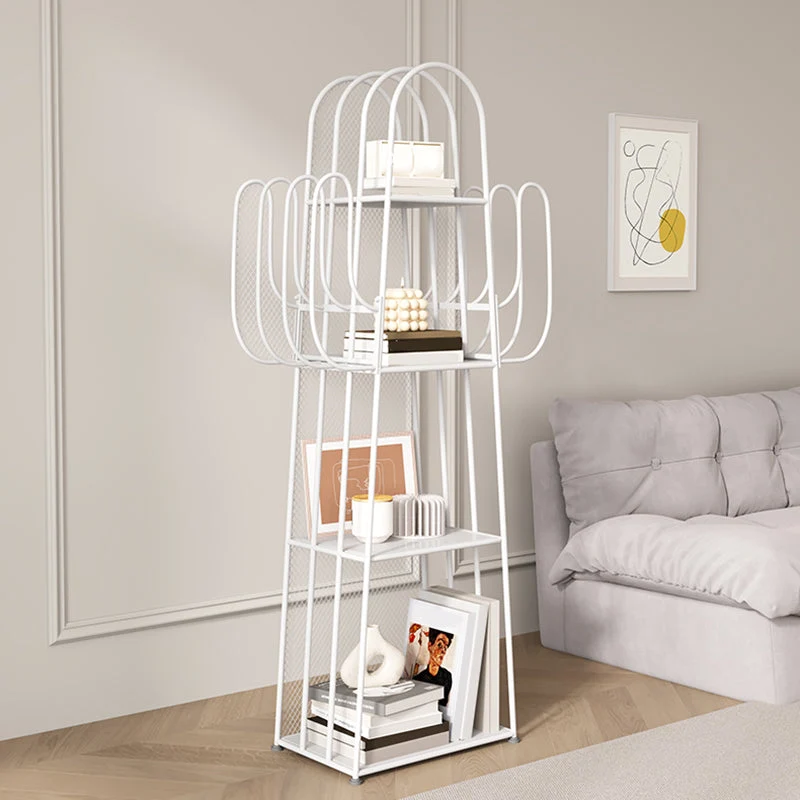 Metal Closed Back Standard Bookshelf Metal Shelves Included Bookcase