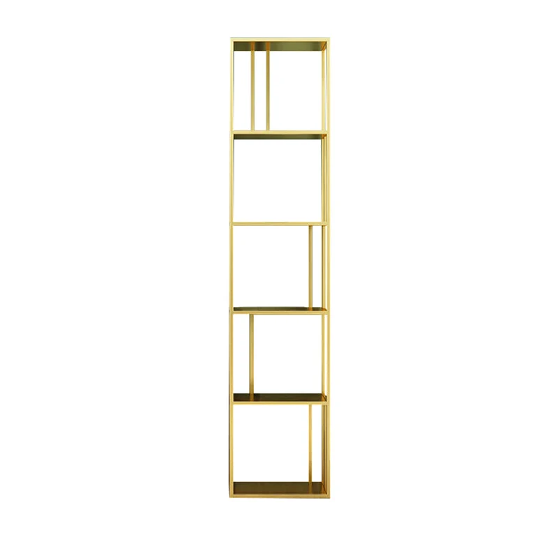 Glam Shelves Included Bookcase Standard Metal Open Back Bookshelf
