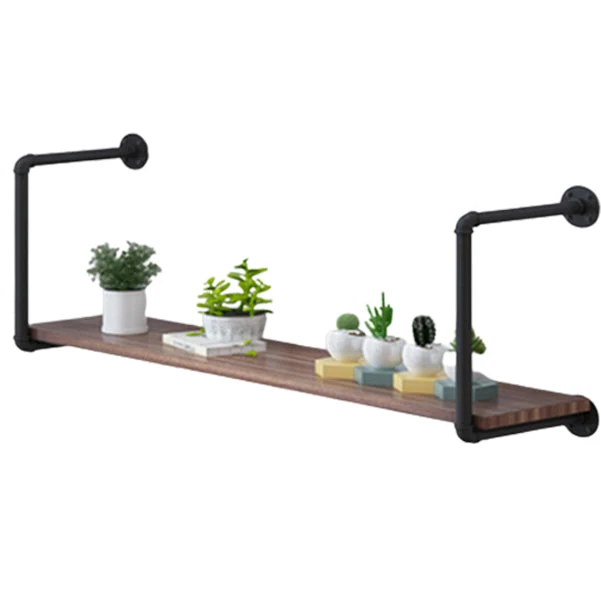 11.81"W Bookshelf Wall Mounted Industrial Style Bookcase for Home Office