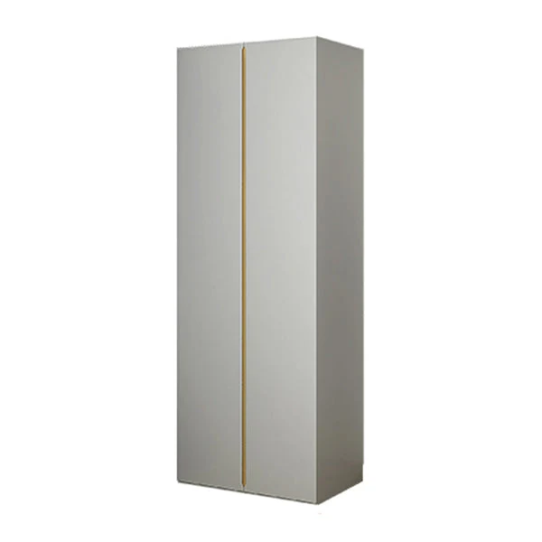 White Wooden Wardrobe Cloth Rod Included Wardrobe Closet for Home