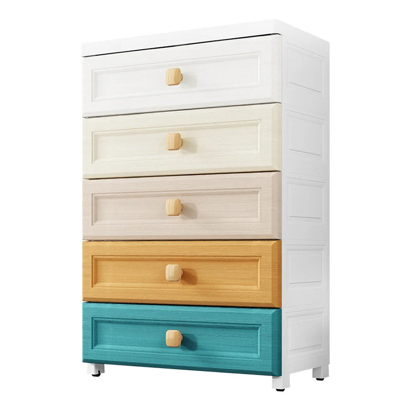 Non-Hanging Armoire with Legs Modern Storage Cabinet with Drawer