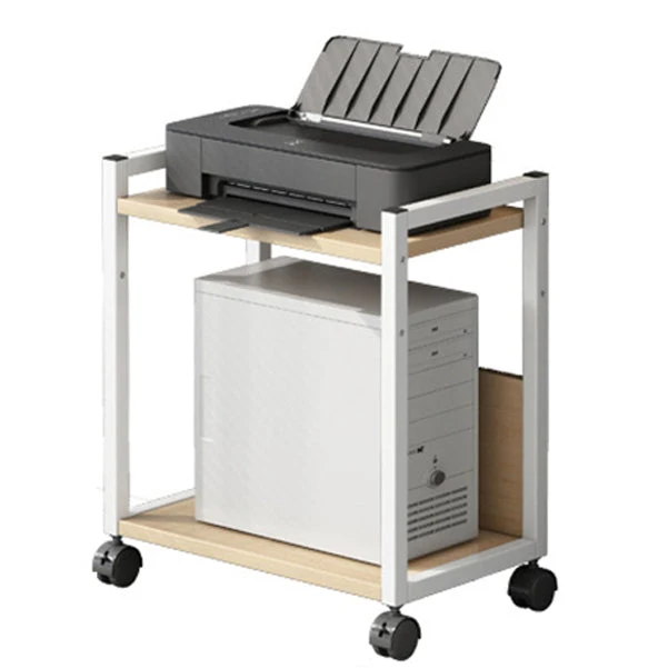 Contemporary Style Bookshelf Casters Bookcase for Study Room and Office