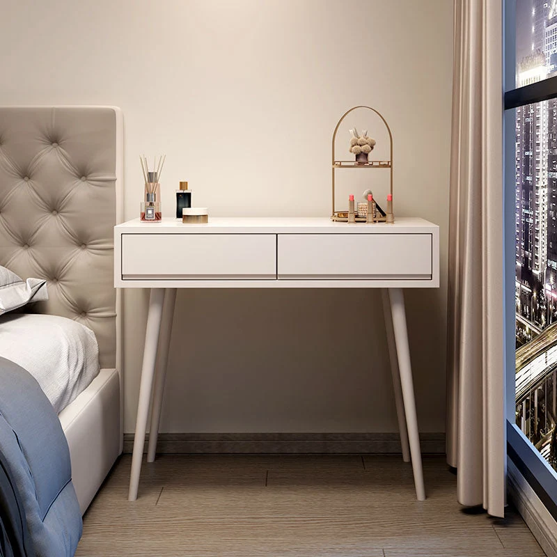 Modern Lighted Mirror Dressing Table Bedroom Makeup Table with Stool Set