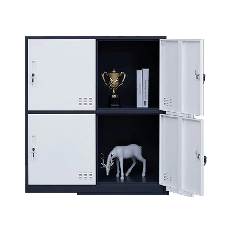 Metal Indoor Cabinet for Bathroom Contemporary Storage Cabinet with Hinged Doors