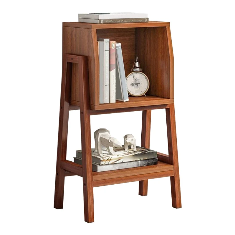 Vertical Bookcase Scandinavian Engineered Wood Shelf Bookcase