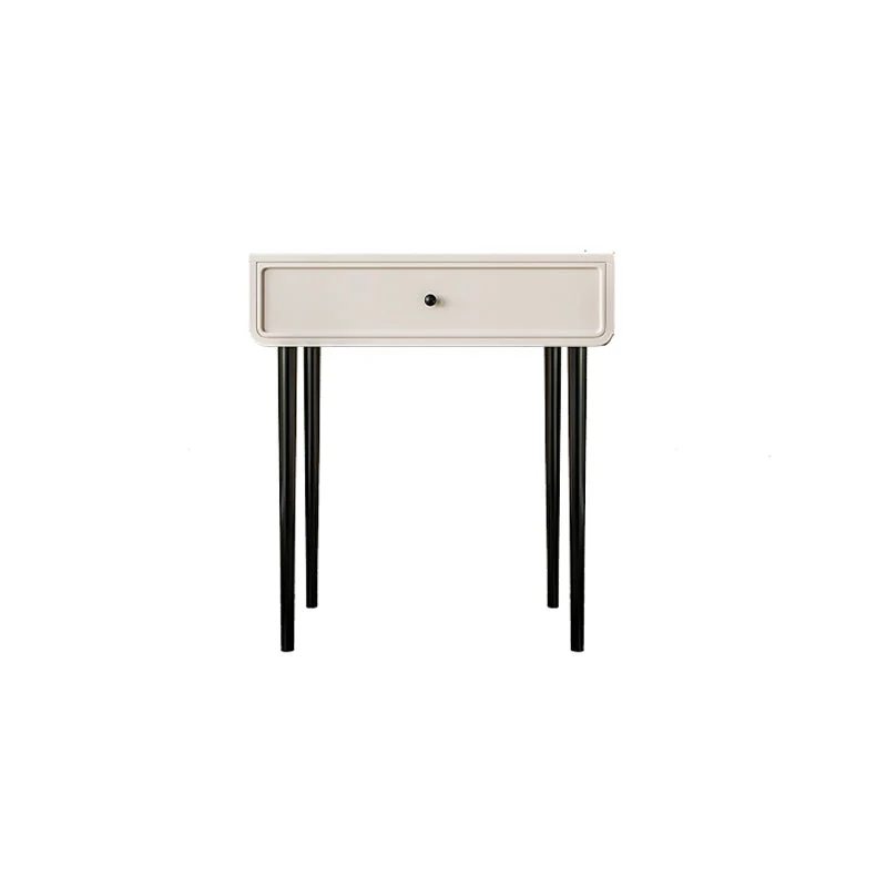 Contemporary White Solid Wood Table Makeup Vanity with Drawers