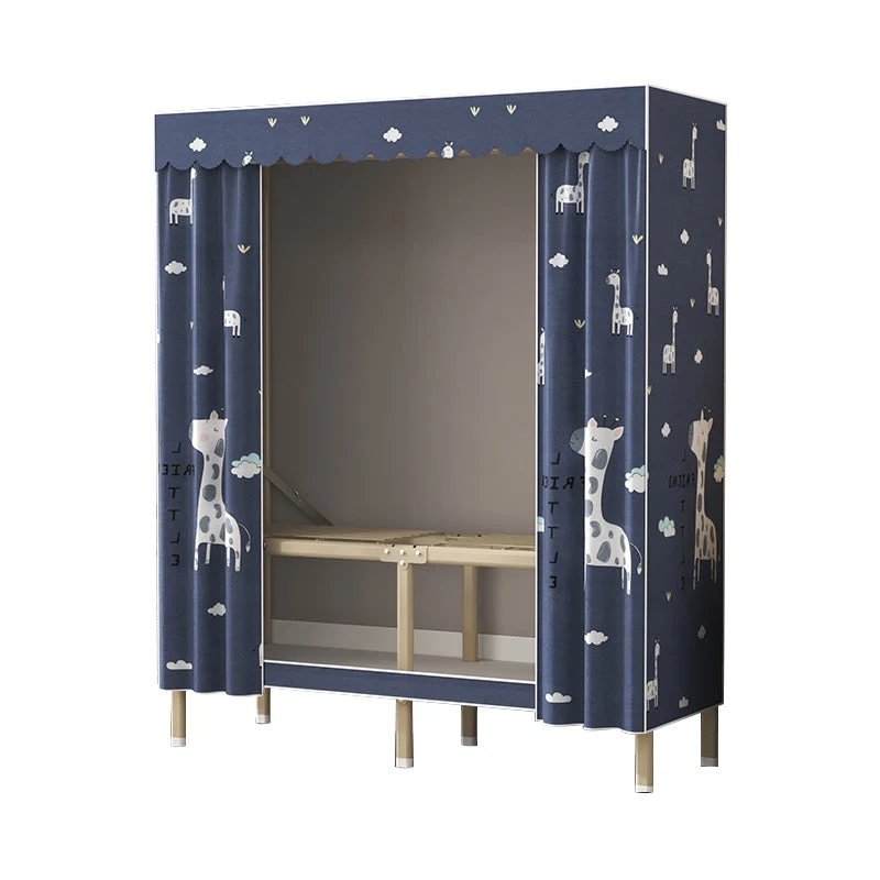 Modern Wardrobe Armoire with Legs Steel Wardrobe Cabinet with Shelves