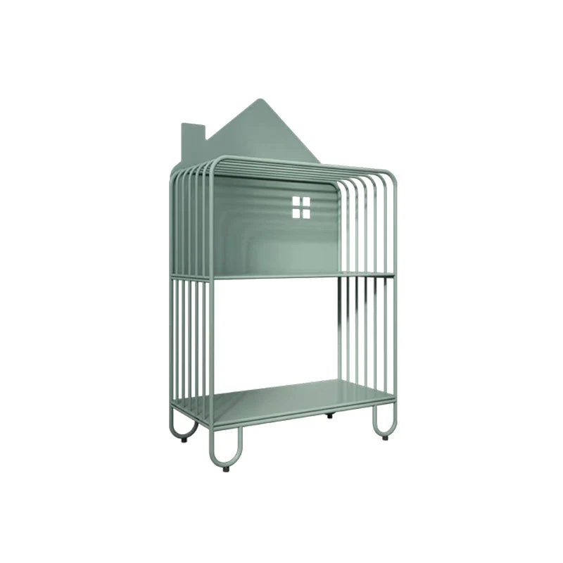 Modern Style Bookcase Metal Open Back Bookshelf for Home Office